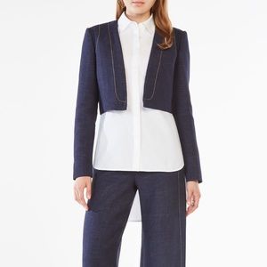 NWT BCBG MAXAZRIA Derek Cropped Blazer BCBG